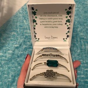 Luca and Danni Irish Shamrock bracelet set